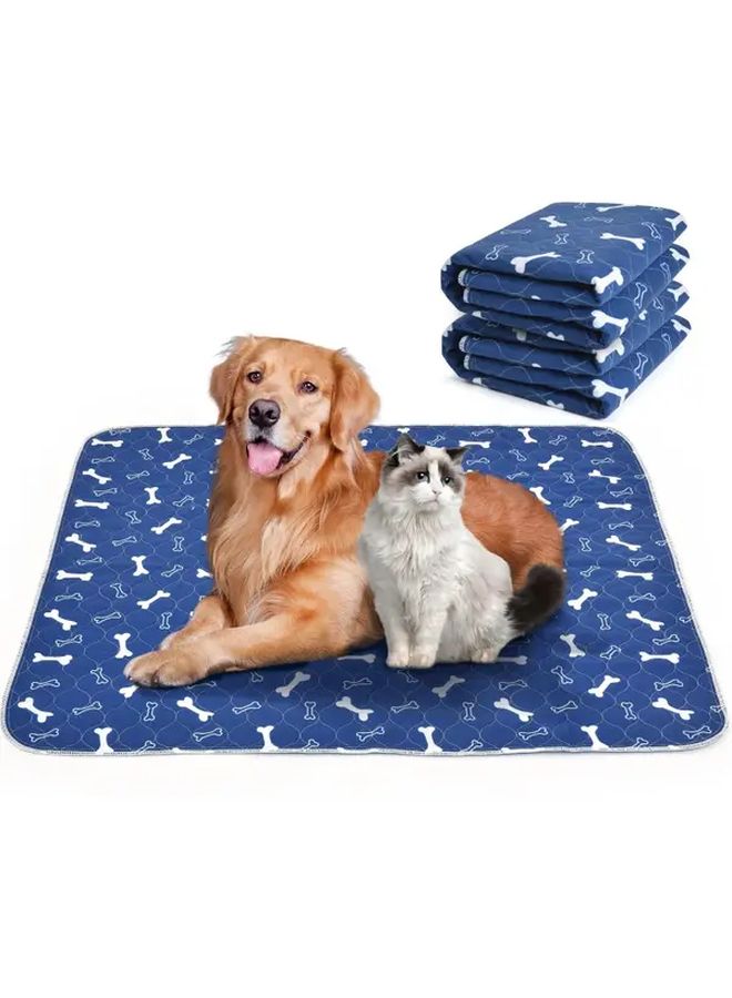 Grey Bone Pet Mat for Dogs and Cats Washable Durable Plastic Floor Mat Size M - Image 1